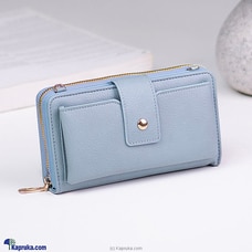 High Capacity Crossbody Bag With Zipper Pocket - Blue Buy mothers day Online for specialGifts