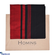 HOMINS HANDLOOM GENTS SARONG BLACK AND RED Buy Homins International Online for specialGifts