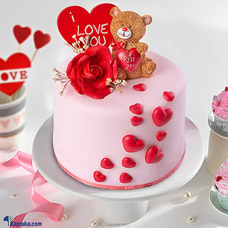 Sweetheart`s Delightful Surprise Ribbon Cake Buy Cake Delivery Online for specialGifts