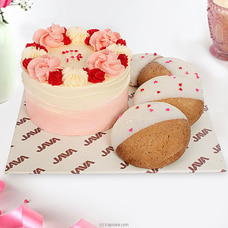 Java Vanilla Bento Cake With Cookies Buy Cake Delivery Online for specialGifts