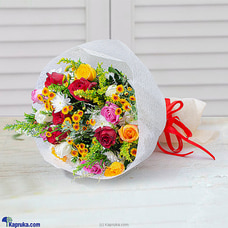 Blushing Chrysanthemum Roses Bouquet Buy easter Online for specialGifts