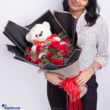 Sweetheart Teddy Rose Bouquet Buy you and me Online for specialGifts