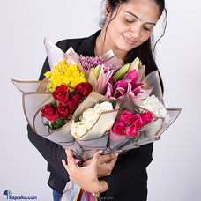 Vibrant Garden Melody Bouquet - For Her Buy new year Online for specialGifts