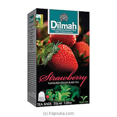 Dilmah Strawberry Flavoured Black Tea Bags (1.5g/20Bags) Buy Dilmah Online for specialGifts