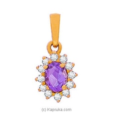 Vogue 22K Gold Pendant Set With 16 (c/z) Rounds With Color Stone Buy Vogue Online for specialGifts