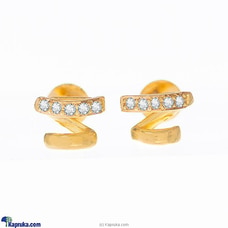 Arthur 22 Kt Gold Earring With Zercones at Kapruka Online