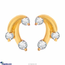 Arthur 22 Kt Gold Earring With Zercones at Kapruka Online