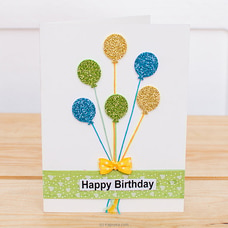 Shiney Baloons Handmade Birthday Greeting Card at Kapruka Online