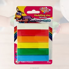 Clay 6 Colours Flat Sticks 60g Blister - MDG Buy M D Gunasena Online for specialGifts