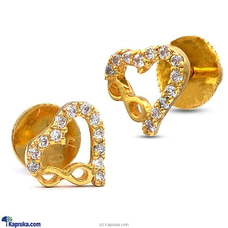 RAJA JEWELLERS 22K GOLD EAR STUD SET WITH 0.287CT ROUND E3-B-0602 Buy Jewellery Online for specialGifts