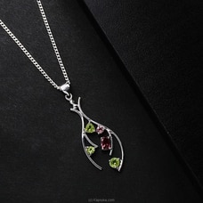 TASH GEM AND JEWELLERY FLORAL PERIDOT and TOURMALINE SILVER NECKLACETS TS-KA18 Buy Tash gem and jewelry Online for specialGifts