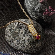 STONE N STRING RUBY STONE PENDENT CHAIN - K0405 Buy Stone N String Online for specialGifts