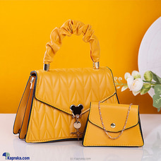 Fashion Upgrade 2PCS Crossbody HandBag - Yellow Buy Fashion | Handbags | Shoes | Wallets and More at Kapruka Online for specialGifts