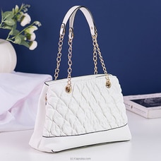Chain Weave Shoulder HandBag - White Buy New Additions Online for specialGifts