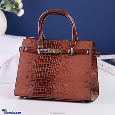 Stylish Crocodile Motif HandBag - Brown Buy New Additions Online for specialGifts