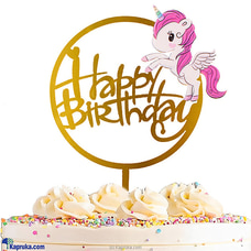 Whimsical Unicorn Birthday Cake Topper Buy party Online for specialGifts