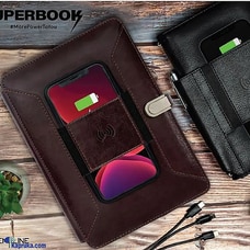 SUPERBOOK ORGANIZER PENNLINE COFFEE BROWN WIRELESS+16GBUSB+8000MAH DESIGN9 - WP26785 Buy Gift Sets Online for specialGifts
