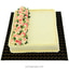 Shop in Sri Lanka for Welldeco Ribbon Cake With Flowers - 3lb-(shaped CAKE)