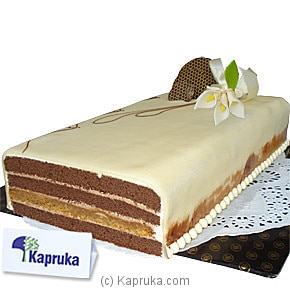 Ribbon Cake With Chocolate And Nut Caramel Online at Kapruka | Product# cakeHTN00110