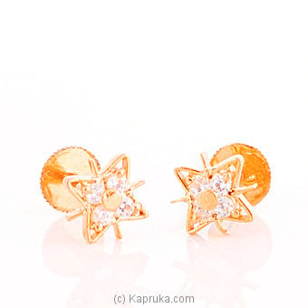 Arthur 22 Kt Gold Earring With Zercones Online at Kapruka | Product# jewelleryF0112