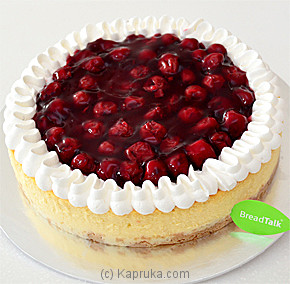 Red Cherry Baked Cheese Cake Online at Kapruka | Product# cakeBT00177