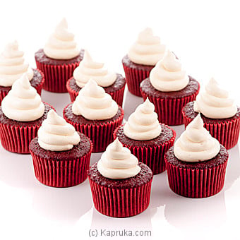 Red Velvet 12 Piece Cup Cake Box Online at Kapruka | Product# cakeHOME00129