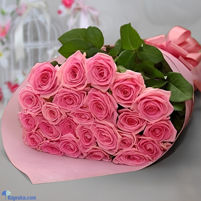 20 Pink Pearl Roses Flower Bouquet Online at Kapruka | Product# flowers00T657