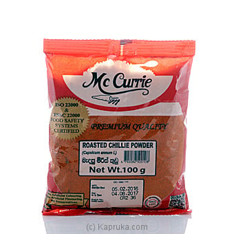 Mc Currie Roasted Chillie Powder 100g Online at Kapruka | Product# grocery00481
