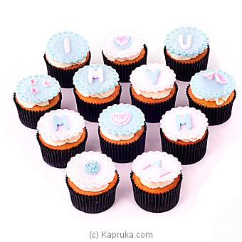 'I Love My Mum'cup Cakes Gift Pack Online at Kapruka | Product# cakeHOME00147