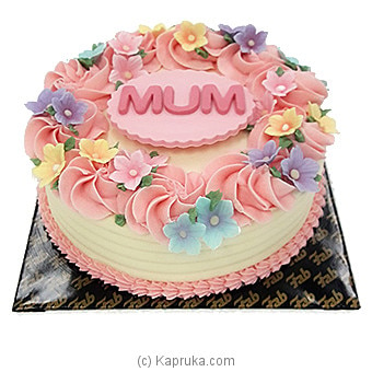 Fab Mother's Day Ribbon Cake Online at Kapruka | Product# cakeFAB00257