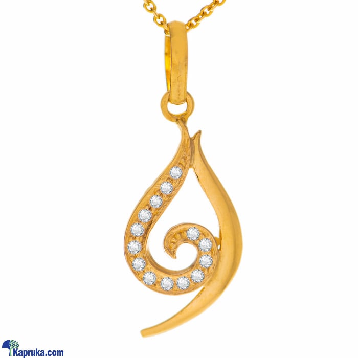 Arthur 22 Kt Gold Pendent With Zercones Online at Kapruka | Product# jewelleryF0115