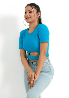 FRONT DETAIL BLUE TOP Buy NILS Online for specialGifts