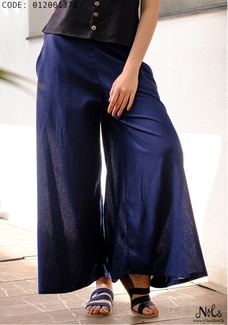 MILLIE NAVY BLUE CASUAL PANT Buy NILS Online for specialGifts