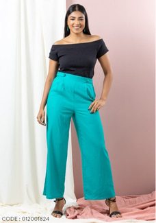 NYLAH WIDE LEG GREEN PANT Buy NILS Online for specialGifts