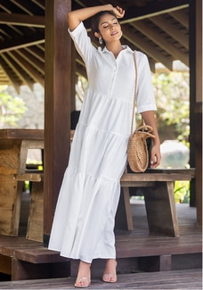 BAILEY WHITE MAXI DRESS Buy NILS Online for specialGifts