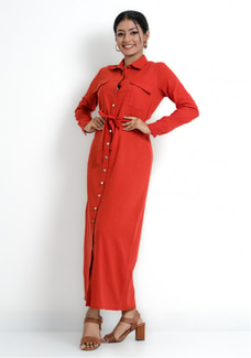 KATEY BROWN LONG SLEEVE POCKET DRESS Buy NILS Online for specialGifts