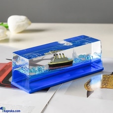 Creative Cruise Ship Liquid Drift Hourglass - Desktop Decoration Buy Infinite Business Ventures Pvt Ltd Online for HOUSEHOLD
