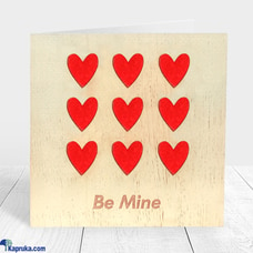 Be Mine Handmade  Wooden Greeting Card for Him or Her Buy Tharangas Crafts Online for specialGifts