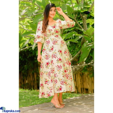 Fiona Floral Balloon Sleeve Maxi Dress Buy KICC Online for specialGifts