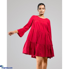 Tainy Flounce Sleeve Smock Mini Dress Buy KICC Online for CLOTHING