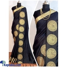 Black Color Banarasi Silk Saree & Golden Weaving Border Buy Xiland Group Ventures Pvt Ltd Online for specialGifts