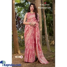 Banarasi Lucknowi Silk Weaving  Soft Silk with Chickenkari Kind Work Buy Xiland Group Ventures Pvt Ltd Online for specialGifts