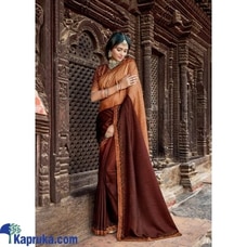 Brown Color Heavy Vichithra Silk Saree Buy Xiland Group Ventures Pvt Ltd Online for CLOTHING