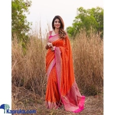 Soft Lichi Silk Saree with jacquard work Buy Xiland Group Ventures Pvt Ltd Online for CLOTHING