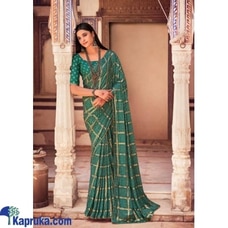 Candy Moss With Bandhej Foil Work saree Buy Xiland Group Ventures Pvt Ltd Online for CLOTHING