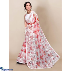 Organza saree with Embroidery chikankari work Buy Xiland Group Ventures Pvt Ltd Online for CLOTHING