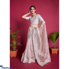 Pure organza seqnce & thread work in all over saree with tassels Buy Xiland Group Ventures Pvt Ltd Online for CLOTHING