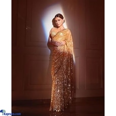 Mono net 5 mm Sequence work with fancy lace border Saree Buy none Online for specialGifts