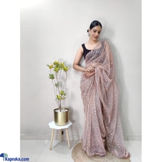 Fancy Imported Netting Fabric saree Buy none Online for specialGifts