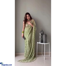 Soft Net fabric Saree beautiful embroidery work and Coding and sequence work Border all over saree Buy Xiland Group Ventures Pvt Ltd Online for specialGifts